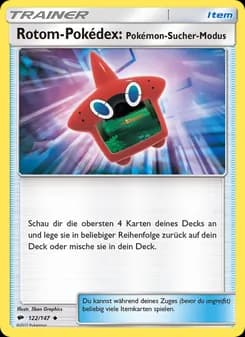 Rotom-Pokédex: Pokémon-Sucher-Modus card in German