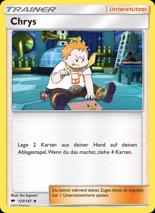 Chrys card in German