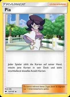 Pia card in German