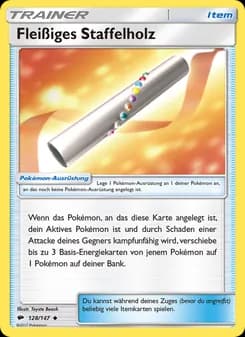 Fleißiges Staffelholz card in German