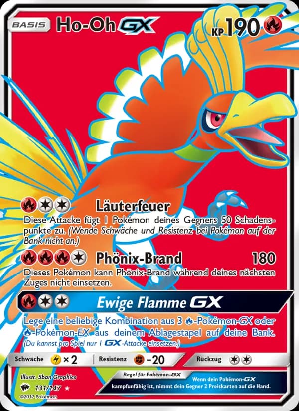 Ho-Oh GX card in German