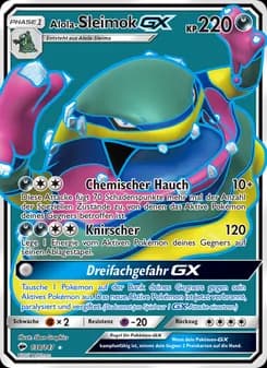 Alola-Sleimok GX card in German