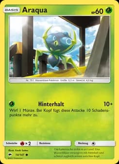 Araqua card in German
