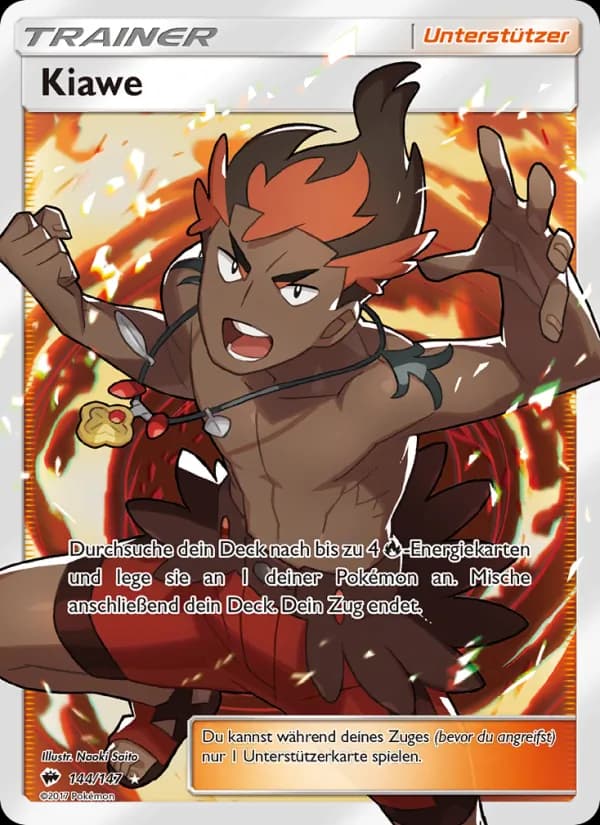 Kiawe card in German
