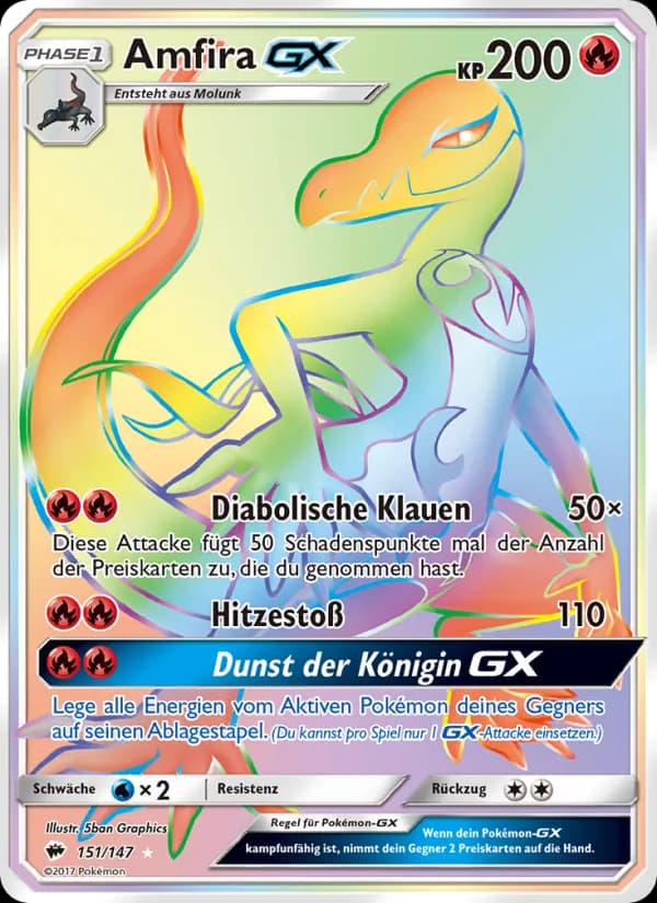 Amfira GX card in German