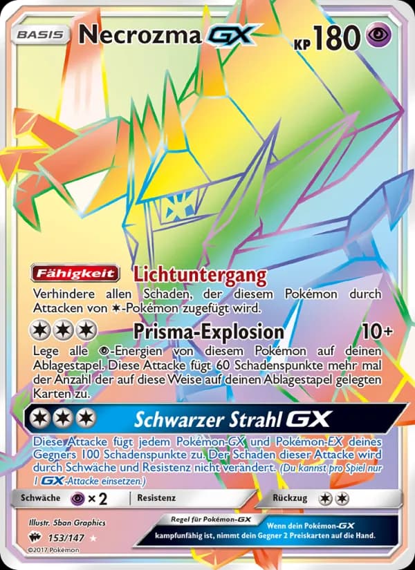 Necrozma GX card in German