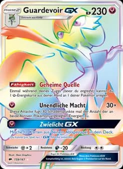 Guardevoir GX card in German