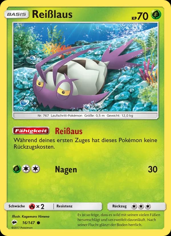 Reißlaus card in German