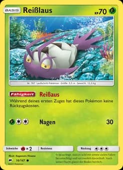 Reißlaus card in German