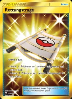 Rettungstrage card in German