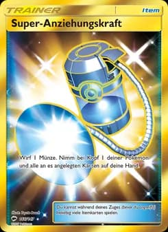 Super-Anziehungskraft card in German