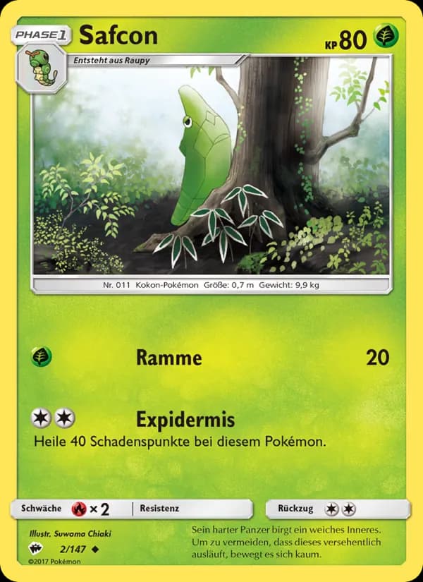 Safcon card in German