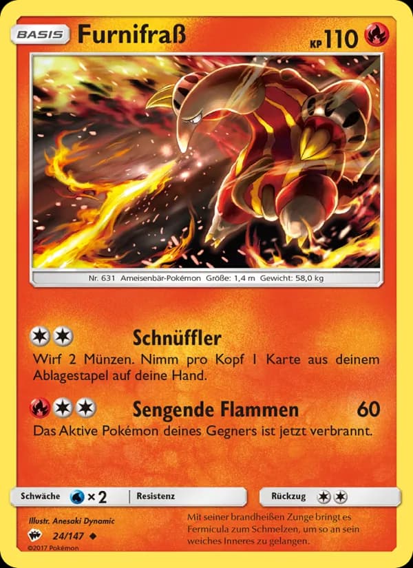 Furnifraß card in German