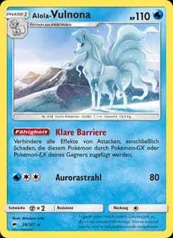 Alola Vulnona card in German