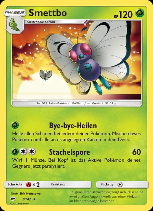 Smettbo card in German