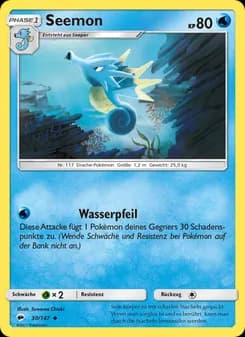 Seemon card in German