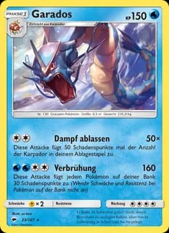 Garados card in German