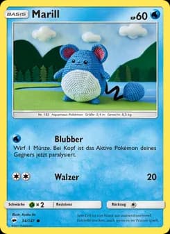 Marill card in German