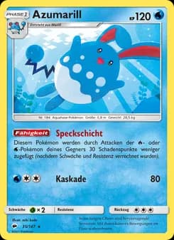 Azumarill card in German