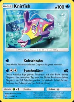 Knirfish card in German