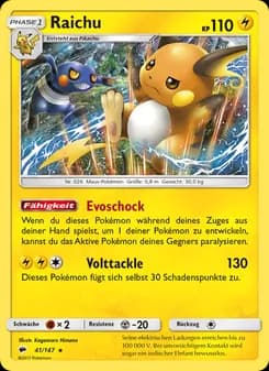 Raichu card in German