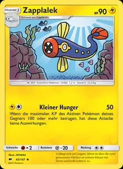 Zapplalek card in German