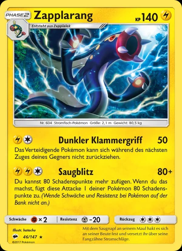 Zapplarang card in German