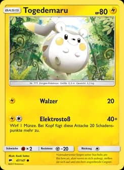 Togedemaru card in German