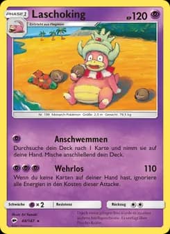 Laschoking card in German