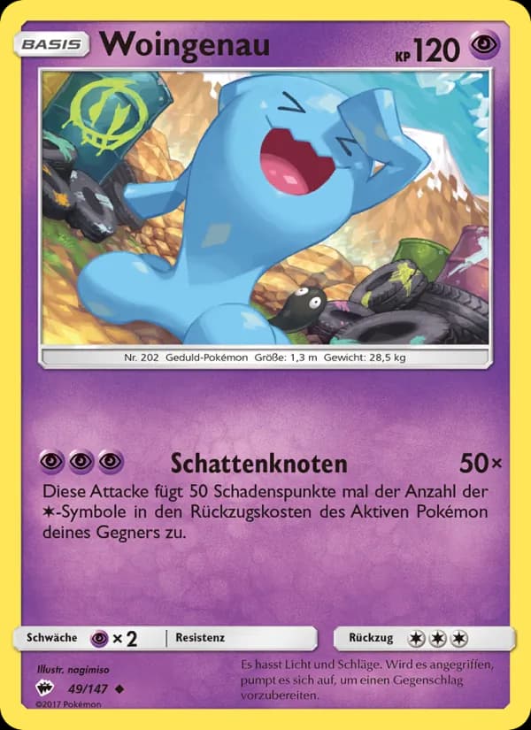 Woingenau card in German