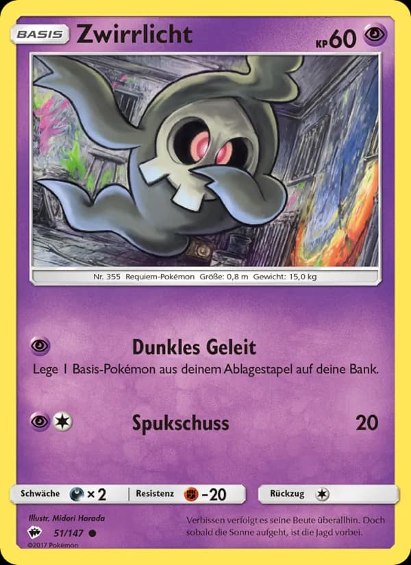 Zwirrlicht card in German