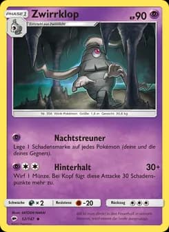 Zwirrklop card in German
