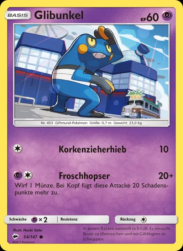 Glibunkel card in German