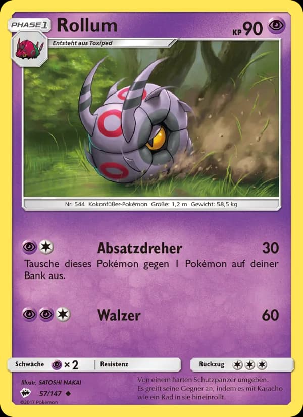 Rollum card in German