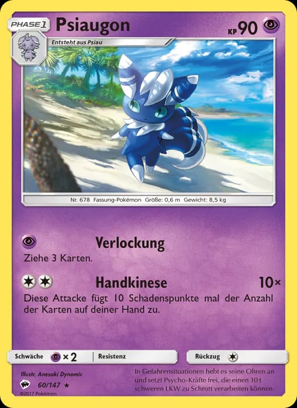 Psiaugon card in German