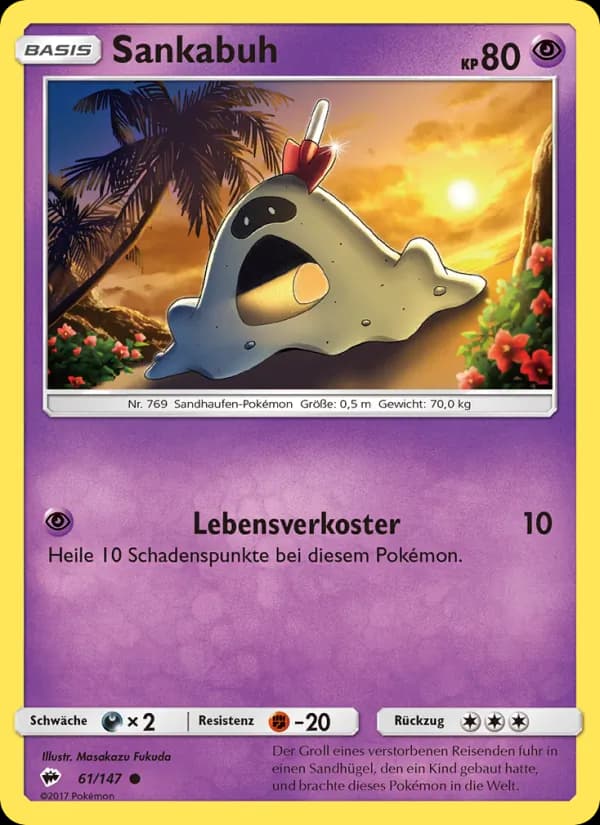 Sankabuh card in German