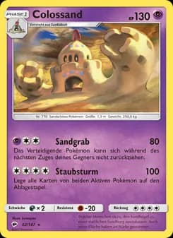 Colossand card in German