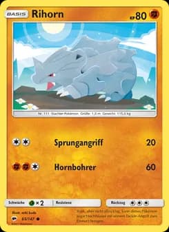 Rihorn card in German