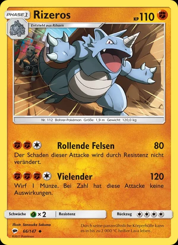 Rizeros card in German