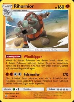 Rihornior card in German