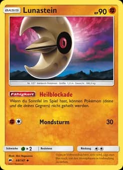 Lunastein card in German