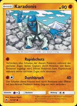 Karadonis card in German