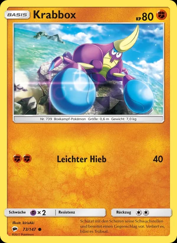 Krabbox card in German