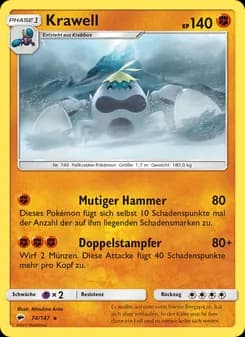 Krawell card in German