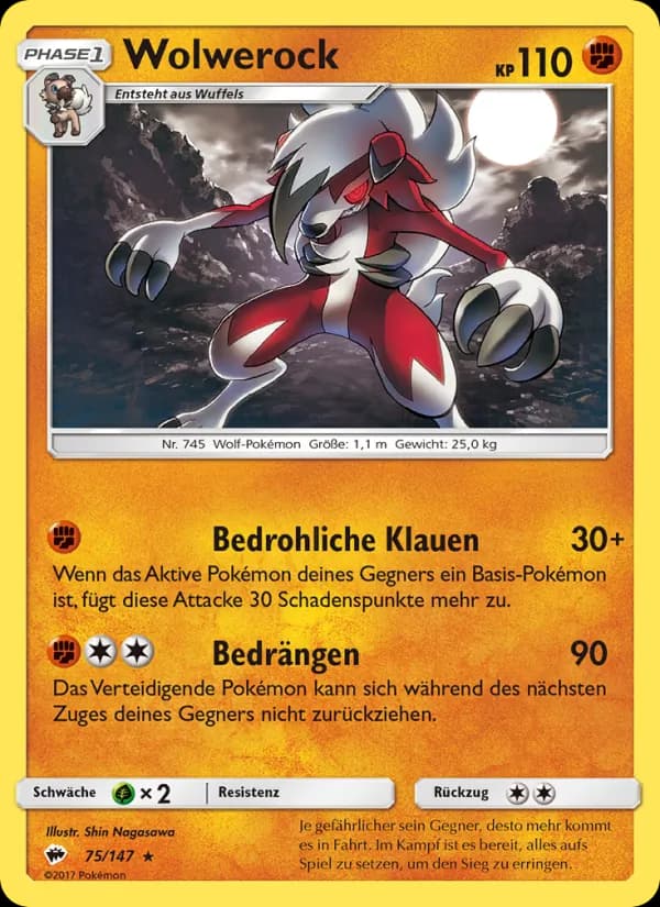 Wolwerock card in German