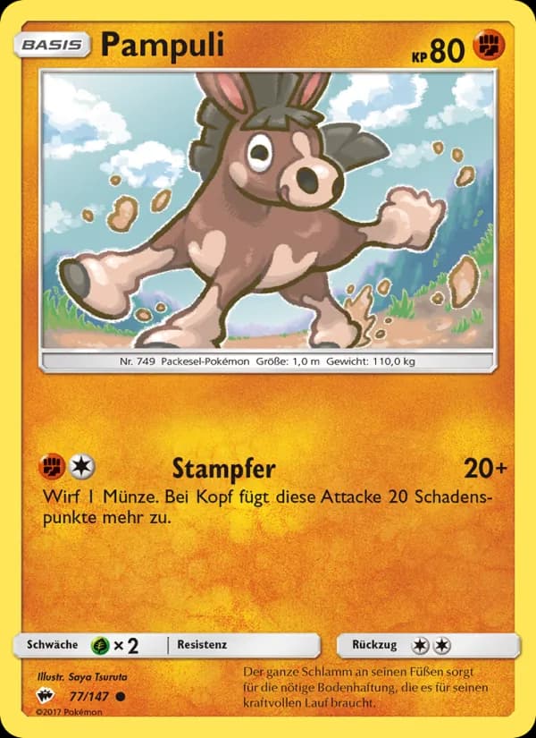 Pampuli card in German