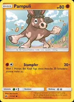 Pampuli card in German
