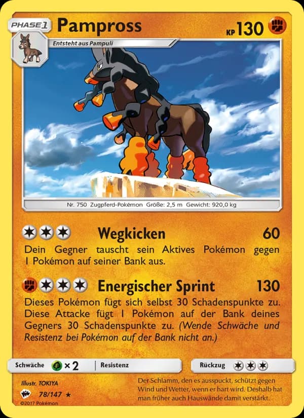 Pampross card in German