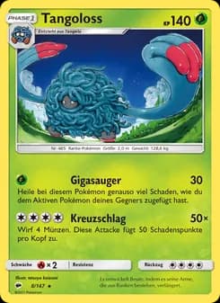 Tangoloss card in German