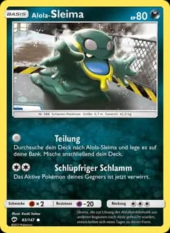 Alola-Sleima card in German